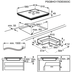 AEG AssistedCooking 8000, 71 L, must - Integreeritav ahi + induktsioonpliidiplaat