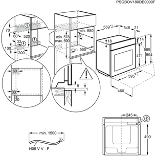 AEG AssistedCooking 8000, 71 L, must - Integreeritav ahi + induktsioonpliidiplaat