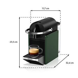 Krups Nespresso Pixie Redesign, tumeroheline - Kapselkohvimasin