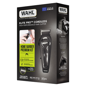 Wahl Elite Pro, проводное/беспроводное использование, черный - Машинка для стрижки волос