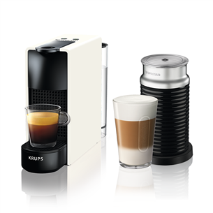 Krups Nespresso Essenza Mini, valge - Kapselkohvimasin + Aeroccino XN111110