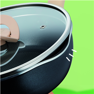 Tefal One pick pot pan, 24 см, черный - Глубокая сковорода