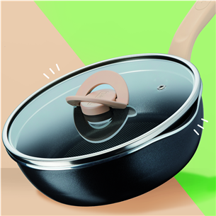 Tefal One pick pot pan, 24 см, черный - Глубокая сковорода