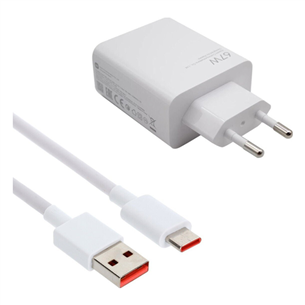 Xiaomi HyperCharge Combo, USB-A, 67 W, valge - Laadija