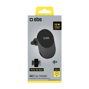 SBS iPhone Car Mount, MagSafe, must - Telefonihoidja autosse