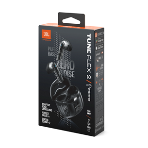 JBL Tune Flex 2 Ghost Edition, black - True wireless earbuds