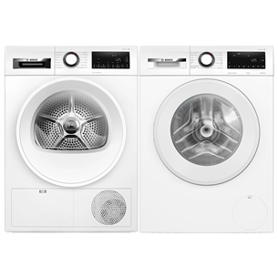 Bosch, 10 kg + 9 kg - Washing machine + clothes dryer