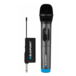 Blaupunkt WM40U, black - Wireless microphone with receiver WM40U