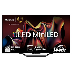 Hisense U7NQ, 55'', 4K UHD, Mini LED, must - Teler 55U7NQ