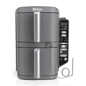 Ninja Double Stack XL 9.5L, 2470 W, hall - Kuumaõhufritüür + toidutermomeeter SL451EU