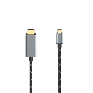 Hama Video Cable, USB-C, 1,5 m, must - Kaabel