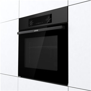 Gorenje, 61 L, black - Built-in oven