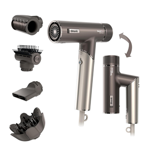 Shark SpeedStyle Pro FLEX 4-in-1, 1700 W, silver - Hair dryer