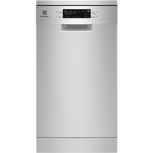 Electrolux 600 Slim, 10 place settings, stainless steel - Free standing dishwasher