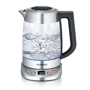 Severin, 1.7 L, 3000 W, clear/inox - Kettle WK3480