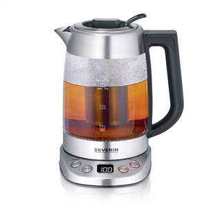 Severin, 1.7 L, 3000 W, clear/inox - Kettle