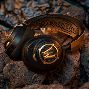 Steelseries Arctis Nova 7: World of Warcraft Edition, must/kuld - Juhtmevaba peakomplekt