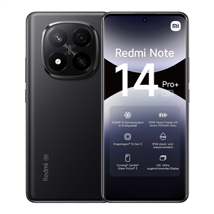 Xiaomi Redmi Note 14 Pro+ 5G, must - Nutitelefon 60133