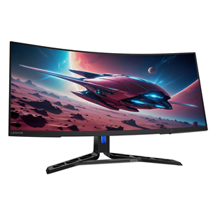 Lenovo Legion R34w-30, 34'', WQHD, VA, 180 Hz, nõgus, must - Monitor