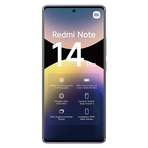 Xiaomi Redmi Note 14 Pro, 8 ГБ, 256 ГБ, сиреневый - Смартфон