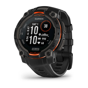 Garmin Instinct 3 Solar, 45 mm, must - Spordikell 010-02934-00