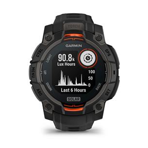 Garmin Instinct 3 Solar, 45 мм, черный - Спортивные часы