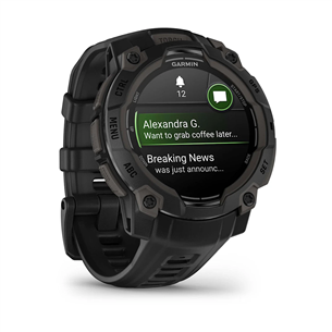 Garmin Instinct 3 AMOLED, 45 mm, must - Spordikell