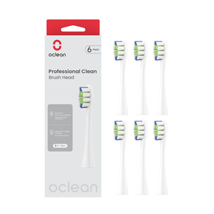 Oclean Professional Clean, 6 tk, valge - Hambahaja otsikud