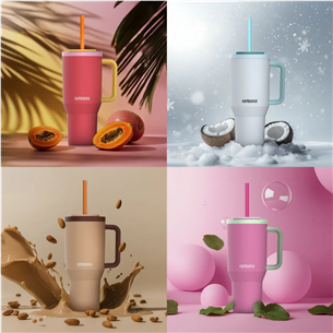 Kambukka Rio Tumbler, 950 мл, Almond Dream, коричневый - Термокружка