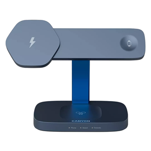 Canyon WCS-310, dark grey/blue - Wireless Charging Dock