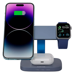 Canyon WCS-310, dark grey/blue - Wireless Charging Dock