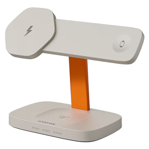 Canyon WCS-310, light grey/orange - Wireless Charging Dock