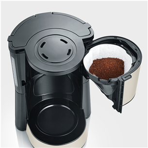 Severin, 1000 W, 1.25 L, beige - Filter coffee machine