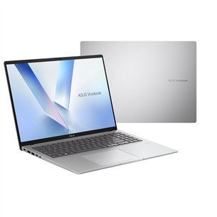 Asus Vivobook 16, 16'', WUXGA, Ryzen AI 5, 16 GB, 512 GB, ENG, hõbe - Sülearvuti