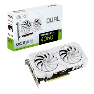 Asus, NVIDIA GeForce RTX 4060, 8 GB GDDR6, 128 bit - Graphics Card