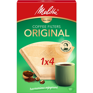 Kohvifiltrid 1x4 Melitta 80 tk 0.1097.61