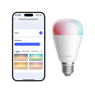 Aqara LED Bulb T2, E27, RGB - Умная лампа