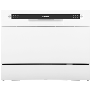 Hansa, mini, 6 place settings, width 55 cm, white - Free standing dishwasher