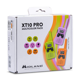 Midland XT10 Pro Multicolor, 3pc - Two-way radios