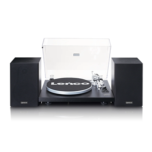 Lenco LS-500, black - Turntable with speakers LS-500BLACK