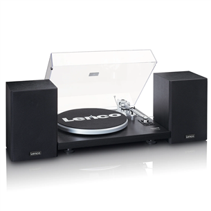 Lenco LS-500, black - Turntable with speakers