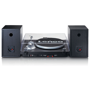 Lenco LS-500, black - Turntable with speakers