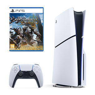 Sony PlayStation 5 Slim + Monster Hunter Wilds - Mängukonsooli komplekt PS5BUNDLEMH