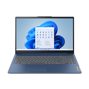 Lenovo IdeaPad Slim 3 15ABR8, 15,6'', TN, Ryzen 5, 16 GB, 512 GB, sinine - Sülearvuti 82XM00RKLT