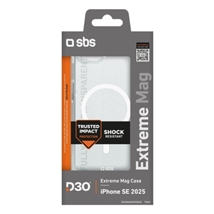 SBS Extrme Mag Case, iPhone 16e, прозрачный - Чехол