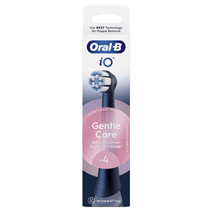 Braun Oral-B iO Gentle Care, 4 tk, must - Lisaharjad