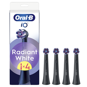 Braun Oral-B Radiant White, 4 tk, must - Lisaharjad IOWH-4PACK