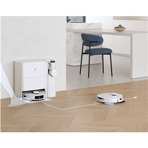 Ecovacs Deebot T30S Combo, wet & dry, white - Robot vacuum cleaner + handheld vacuum cleaner