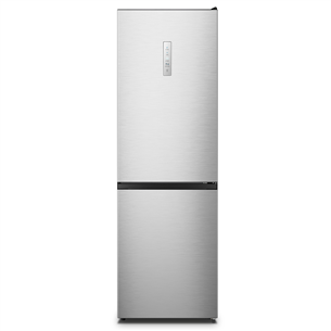 Hisense, NoFrost, 304 L, height 186 cm, stainless steel - Refrigerator RB390N4CCD