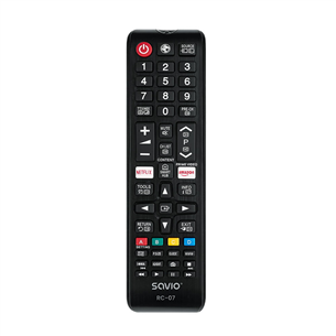 Savio RC-07, Samsung TV, black - TV remote TVPUSARC07